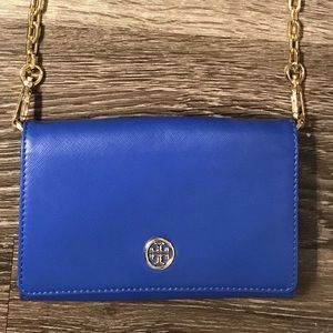 Electric Blue Tory Burch Clutch